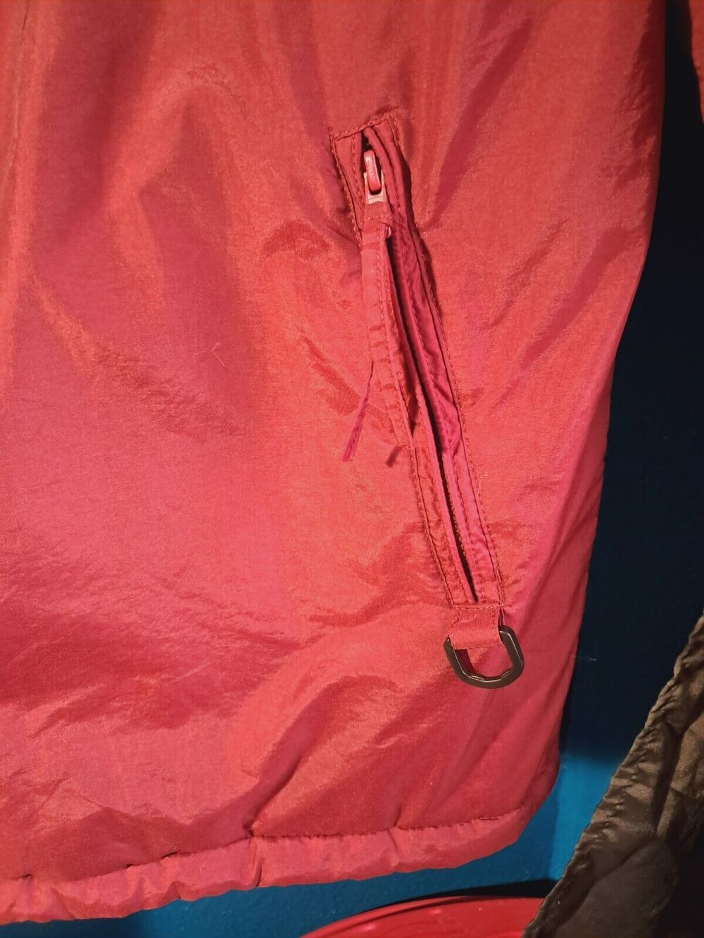 Men's Large Maroon Insulated Coat Parka Habands Polar Man Arctic - Picture 8 of 11